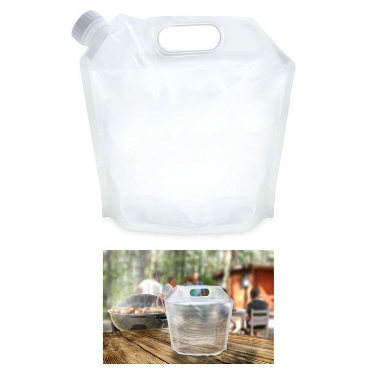 AllTopBargains Brand 5 Qt Foldable Water Container, BPA Free