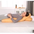 thumbnail image 5 of SHANNA U-Shape Pregnancy Pillow 51 Inch Maternity Pillow with Washable Cover Nursing Support Cushion for Pregnant Women Side Sleeping (Camel,Fill Material is Cotton), 5 of 8