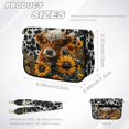 thumbnail image 7 of TSOVTHRID Sunflower Highland Cattle Leopard Print Crossbody Bags for Women, PU Leather Cross Body Purses, Trendy Handbags Shoulder Bag with Adjustable Strap, 7 of 7