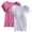 G, variant on Breezora 2 Pack Built-in Bra Tops Women's Short Sleeve Comfort Crewneck Athletic Casual Shirts L Size