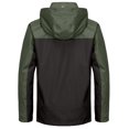 thumbnail image 5 of Little Donkey Andy Men's Waterproof Rain Jacket Outdoor Rain Shell Coat for Hiking,Golf,Travel black/Army Green S, 5 of 7