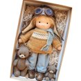 thumbnail image 2 of 12inch Doll Plush Handmade Plush Doll With Clothes  Soft Doll Cute Little Girl Plush Doll Girls Rag Christmas Birthday Gift(Exquisite Gift Box), 2 of 3