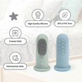 thumbnail image 1 of 2Pcs Toothbrush First Stage, 100% Food Grade Soft Silicone Tongue Cleaner Newborn Infant Finger Toothbrush, 1 of 3