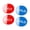 B 2 Sets, variant on OIUR 2 Pairs Acrylic Hot Cold Sign Waterproof Self-adhesive House Kitchen Bathroom Office Water Temperature Indication Sign Round Square Warning Sign