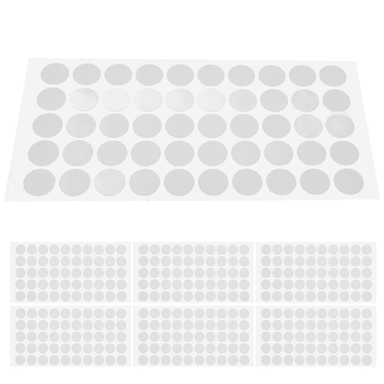 Worgeous 5 Sets Double-Sided Adhesive Dots Clear Removable Sticky Adhesive Putty Round No Trace Sticky Putty Waterproof Dot Stickers for Wall Hanging Decor