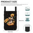 thumbnail image 7 of COEQINE Sunflower Crutch Pouch Pug Underarm Crutches Attachment Hanging Pouch with Key and Wallet Large Capacity Crutch Storage Bag Walking Cane Pouch for Kids, Men, Women, 7 of 7