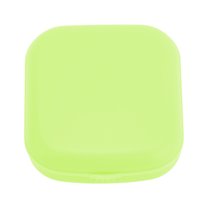 Unique Bargains 1 Set Contact Lens Case Solid Color Lens Storage Case Green
