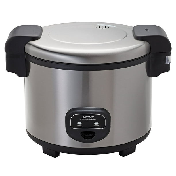 Aroma 60Cup Cool Touch Commercial Rice Cooker, Stainless Steel