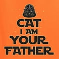 thumbnail image 2 of Cat I Am Your Father Cat Lover Unisex Graphic Hoodie Sweatshirt, Orange, 3X-Large, 2 of 5