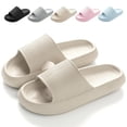 thumbnail image 1 of Zapatillas de baño antideslizantes para hombres y mujeres, chanclas suaves de verano, deslizadores de almohada, plataforma de piscina, zapatos de ducha para I, 1 of 7