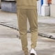 thumbnail image 4 of Pantalones largos de moda para hombre, de color liso, cómodos, informales, con cordón para fitness., 4 of 5