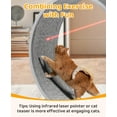 thumbnail image 5 of SalonMore 31'' Indoor & Outdoor Cat Exercise Wheel with Carpeted Runway, Cat Treadmill Wheel for Kitty's Longer Life and Fitness Weight, 5 of 7