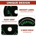 thumbnail image 6 of FlexWave 2-Inch Olympic Bumper Weight Plate Set，with Steel Hub,Barbell Bar & Clips，Black, Multiple Sizes，for Strength Training & Home Gym, 6 of 9