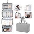 thumbnail image 5 of Casual Outdoor Foldable Large Capacity Travel Organizer Zipper Bag Hanging Zipper Storage Bags Folded Cosmetic Bags Makeup Bags Storage Toiletry Bag PINK S, 5 of 8