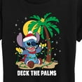 thumbnail image 3 of Lilo & Stitch - Deck The Palms Christmas - Women's Short Sleeve Graphic T-Shirt, 3 of 5