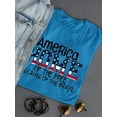 thumbnail image 3 of America Home Of The Free Flag T-Shirt Women -Image by Shutterstock, Female XX-Large, 3 of 4