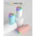 thumbnail image 3 of EIGTHTAIL Portable Mini Humidifier 500ml Small Cool Mist Humidifier USB Personal Desktop Humidifier Baby Bedroom Travel Office Home Auto Shut Off 2 Mist Modes, 3 of 7