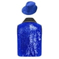 thumbnail image 5 of iiniim Boys Show Outfit Sequin Vest Hat Set For Dance Party Themed Celebration Gear Performance Top Royal Blue 6, 5 of 7