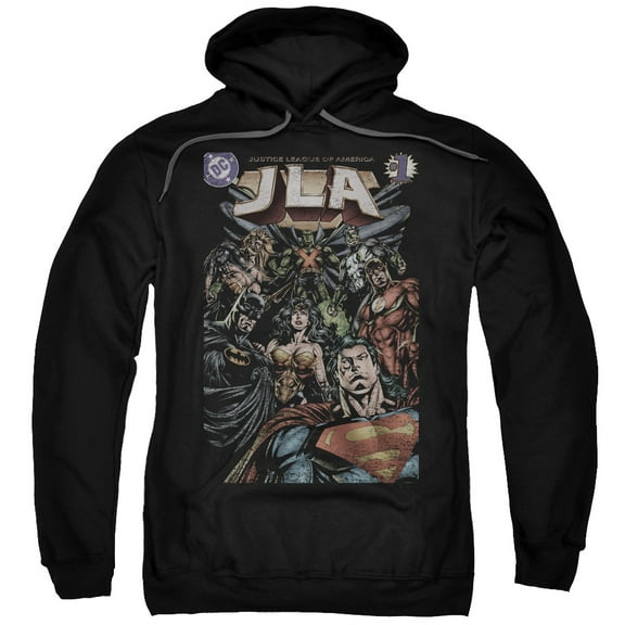 Jla - #1 Cover - Pull-Over Hoodie - Large