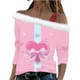 thumbnail image 3 of TaTaai Hoodies Shirts for Women Early Fall Long Sleeve Tops Vintage Graphic Outfits Tops Fashion Pullover Tees Gift, 3 of 7