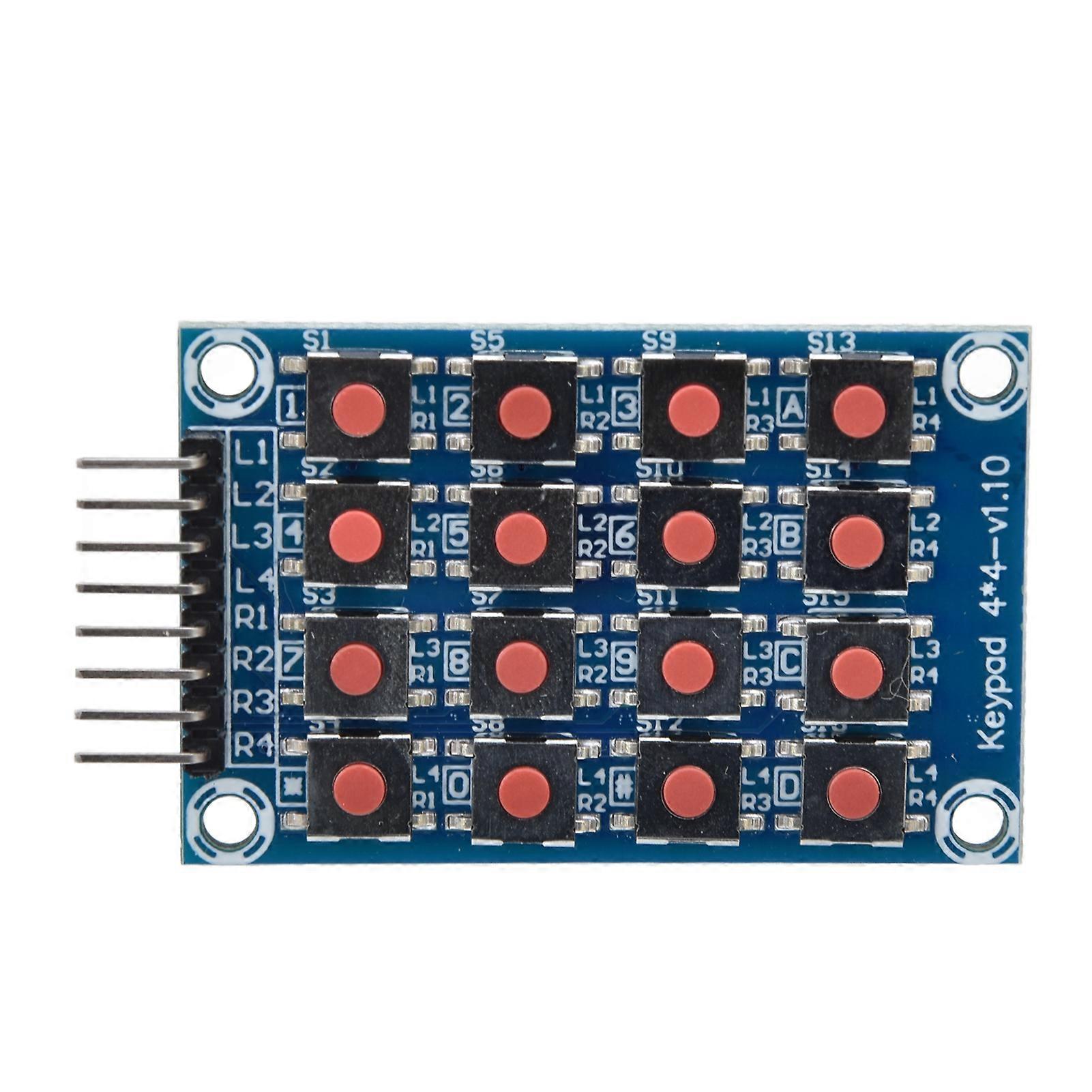 8 Pin 4x4 Array 16 Buttons Keyboard Switch MCU External Expansion ...