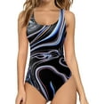 thumbnail image 1 of Aayomet Swimsuits Tummy Control Ruched Swimwear Halter Bathing Suit,Black L, 1 of 4