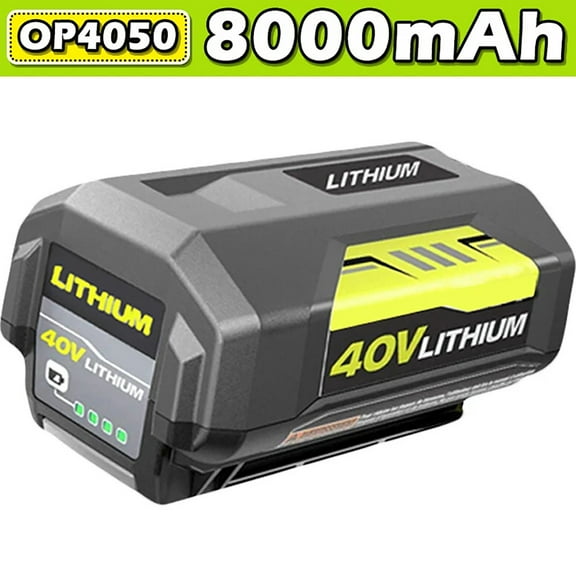 8.0Ah 40V replace Ryobi 40V battery compatible with Ryobi 40V battery OP40401 OP4060