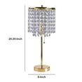 thumbnail image 5 of Metal Stalk Design Table Lamp with Hanging Crystals Shade, Gold- Saltoro Sherpi, 5 of 5