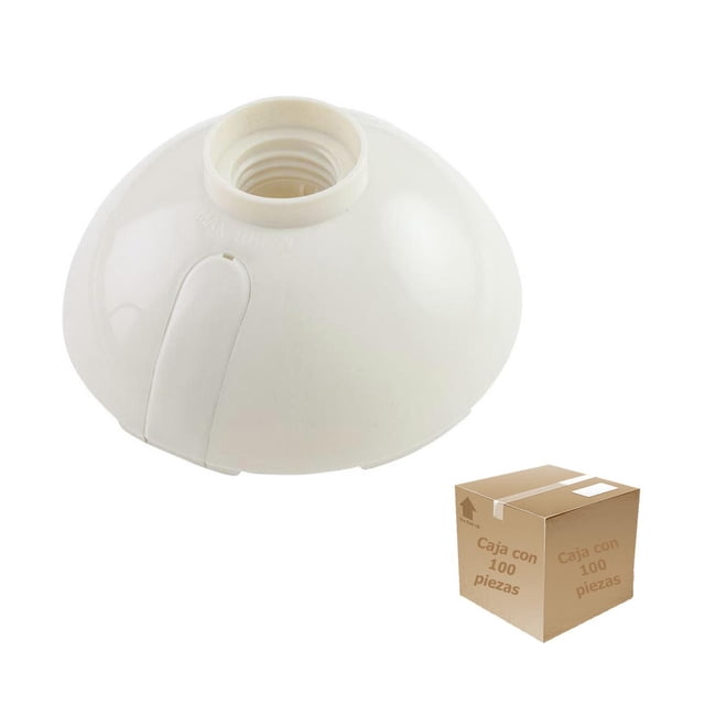 Socket Portalampara Italiano YEILITE 100W Marfil 100 Pzs