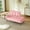 Pink, variant on 54" Velvet Two Seater Couch, Living Room Loveseat with Rotating Side Table, Upholstered Loveseat with Nailhead Trim for Apartment and Office, Black