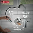 thumbnail image 2 of Delta 9176-Pr-Dst Stryke 1.8 GPM Pull-Down Kitchen Faucet - Black, 2 of 4