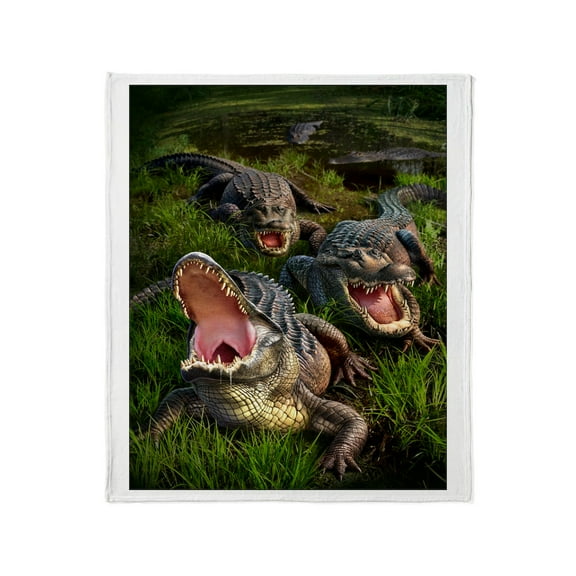 CafePress - Alligators Throw Blanket - Soft Fleece Throw Blanket, 50"x60" for All Ages