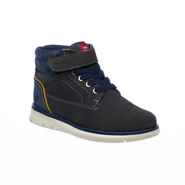Botines Para Niños Moda Juvenil Gris Tipo Gamuza Casual gris 25 VAVITO 005A5M
