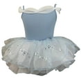 thumbnail image 1 of Combinaison d'Été pour Petites Filles avec Bretelles, Robe de Danse, Robe Bouffante de Performance, Vêtements pour Enfants Taille 5-6T, 1 of 5