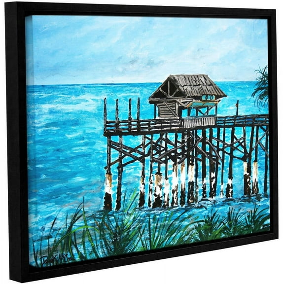 ArtWall Derek Mccrea "Pier" Gallery-wrapped Floater-framed Canvas