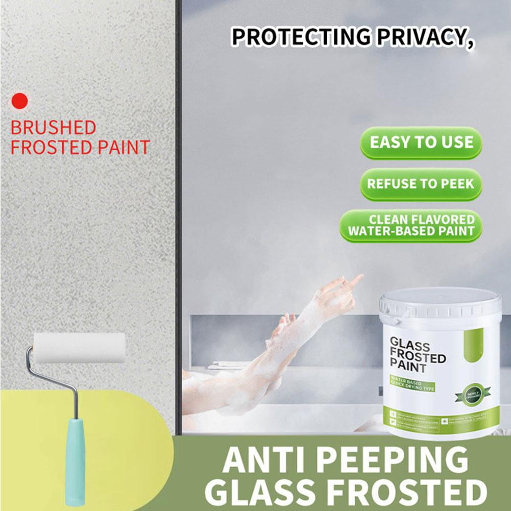 Frosted Glass Paint for Window,Window Privacy Paint,500g Waterproof & UV Resistant Glass Window Film Paint,Frosted Glass Spray for Glass for Bathroom Kitchen Bedroom Sliding Door