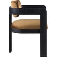 thumbnail image 2 of Pemberly Row Contemporary Saddle Velvet Dining Chairs (Set of 2), 2 of 10