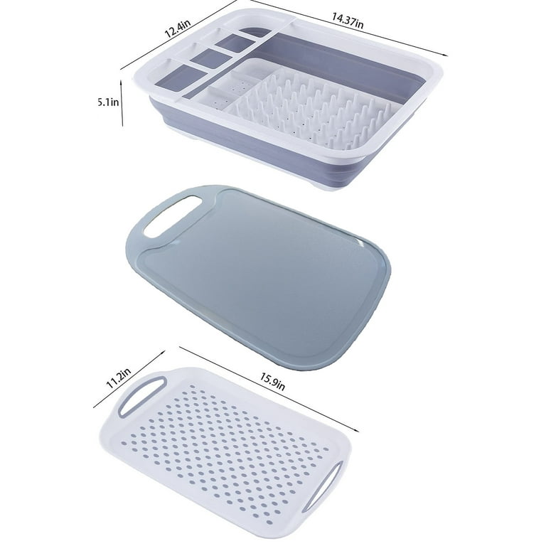 Collapsible dish drainers with removable drain cheap