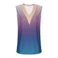 thumbnail image 4 of QUINDOS Tank Tops for Women Purple Sports Plus Size Tunic for Sexy V-Neck Blouse Lace Casual Loose Summer Sleeveless Tank Womens Camisoles, 4 of 4