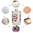 thumbnail image 6 of Yayeee 2 Pack Qtip Holder Bathroom Cotton Swab Canister with Lid Clear Dispenser Set, Warm Autumn Day, 6 of 6