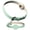 Green, variant on Pet Collar with Tracking Holder，Anti-Lost PU Waterproof Neck Band Adjustable Safety Neck Wrap for Cat Dog, Outdoor Pet Location Accessories