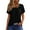 Black#23, variant on Summer Tops for Women 2024 Trendy Short Sleeve Fashion Button Square Neck Blouses Cute Petite Tops Shirts Dressy Tunic Tees XXL