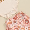thumbnail image 6 of Bagilaanoe 3pcs Newborn Baby Girl Pants Set Short Sleeve Romper Tops + Floral Flare Trousers + Headband 3M 6M 12M 18M Infant Casual Clothes, 6 of 7