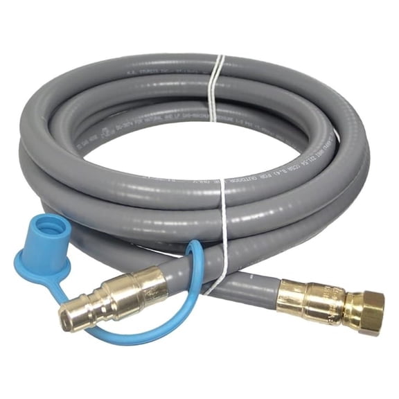3/8" ID Natural Gas BBQ Grill Quick Disconnect Gas Connector (18 Feet)