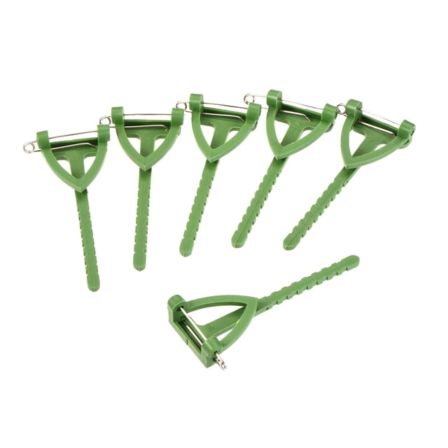 Unique Bargains Plastic Safety Pins Corsage Buttonhole for DIY Wedding Flower Brooch Green 100 Pack