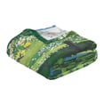 thumbnail image 3 of 70x55 Inches Glow in The Dark Blanket Cozy Throw Camping Blankets for Home and Outdoor Use Summer Mountains, 3 of 8