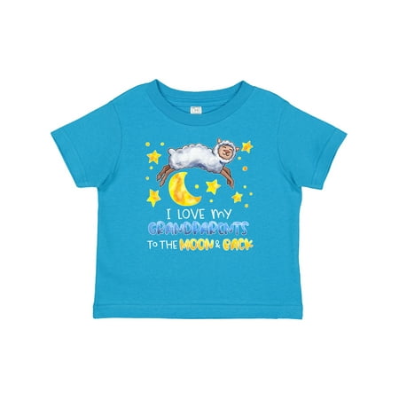 

Inktastic I Love My Grandparents to the Moon and Back Cute Sheep Gift Baby Boy or Baby Girl T-Shirt