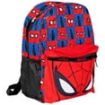 thumbnail image 1 of Marvel Comics Spider-Man Character Costume  and  Face 16 Padded Backpack, 1 of 4