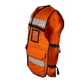 thumbnail image 2 of Chaleco tipo Rescatista, IUSA, con reflejos, Color Naranja M naranja, 2 of 3