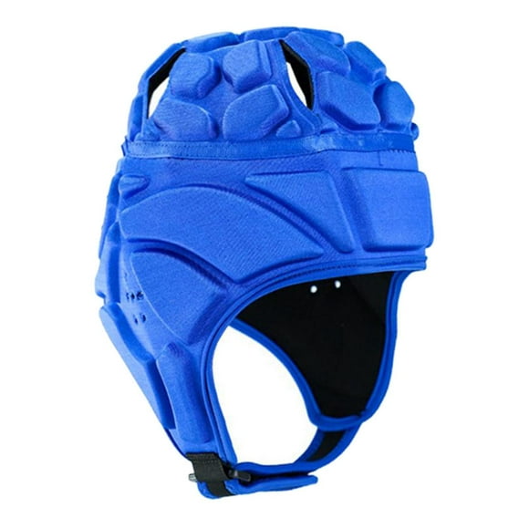 Eigraketly Casco de rugby Casco Scrum Cap Hockey Head Protector Protect Hat Ropa Deportiva, Zapatos Azul L
